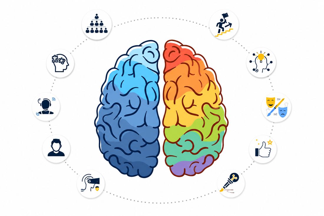 Brain hemispheres and multiple intelligences